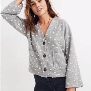 Madewell texture & thread boxy bobble cardigan - M